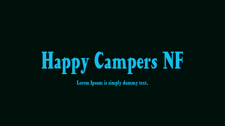 Happy Campers NF Font