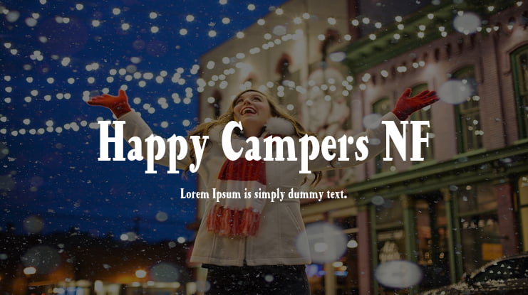 Happy Campers NF Font