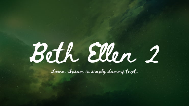 Beth Ellen 2 Font