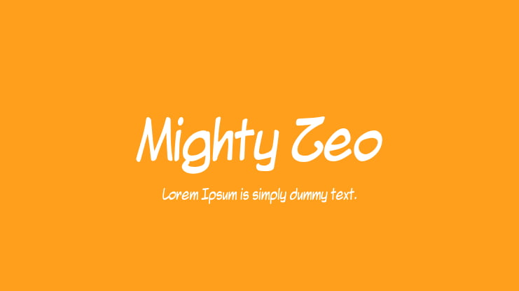 Mighty Zeo Font Family