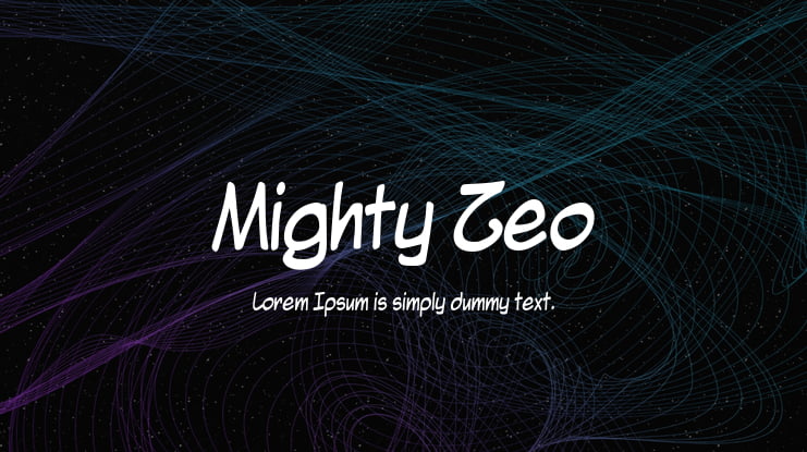 Mighty Zeo Font Family