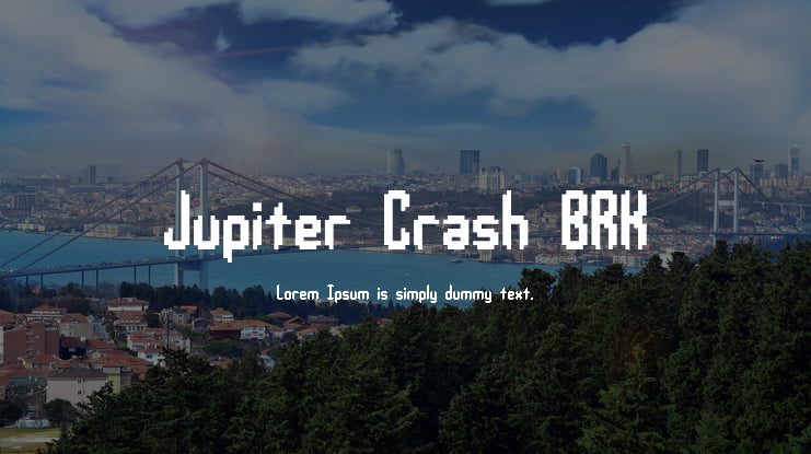 Jupiter Crash BRK Font