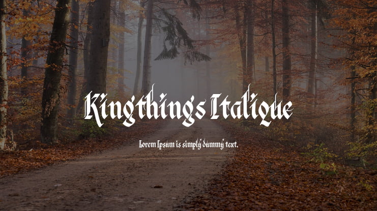 Kingthings Italique Font
