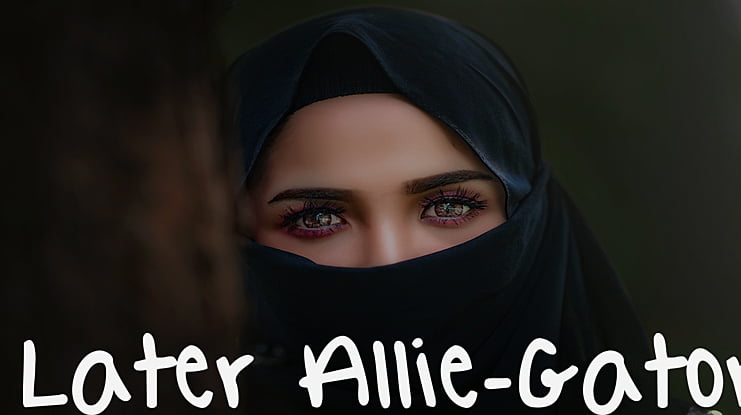 Later Allie-Gator Font