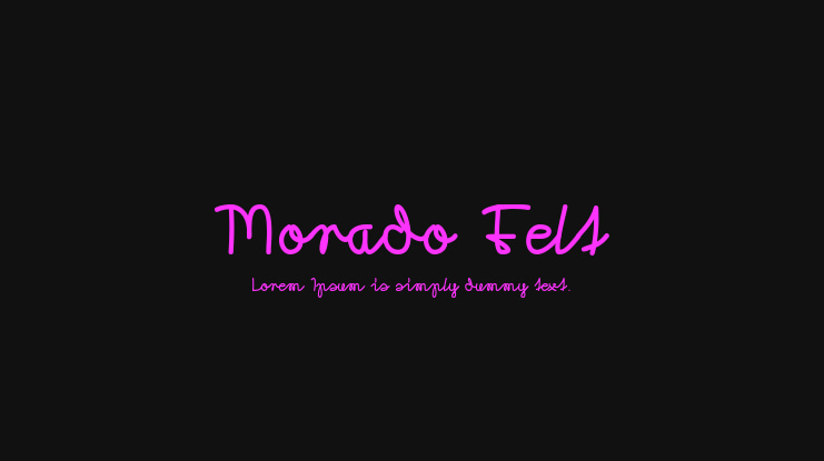 Morado Felt Font Family