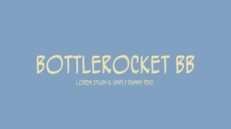 BottleRocket BB Font Family