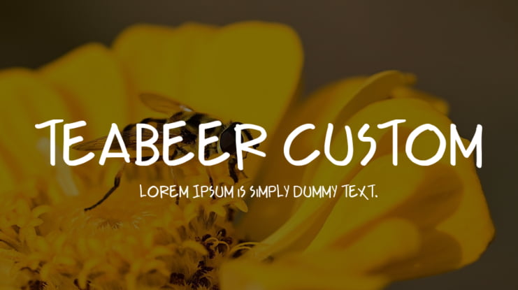Teabeer Custom Font Family