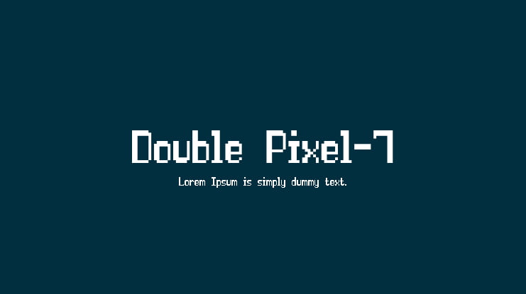 Double Pixel-7 Font