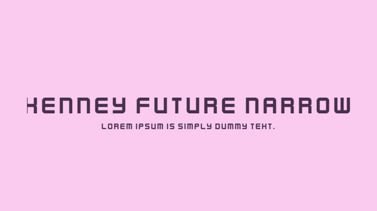 Kenney Future Narrow Font Family