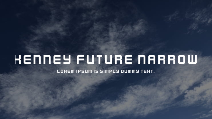 Kenney Future Narrow Font Family