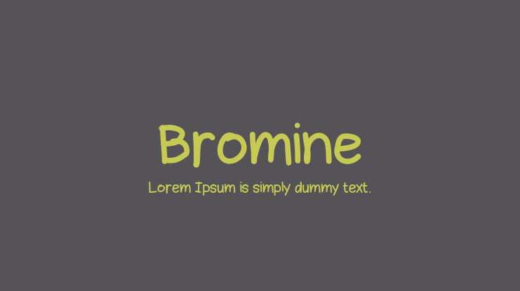 Bromine Font