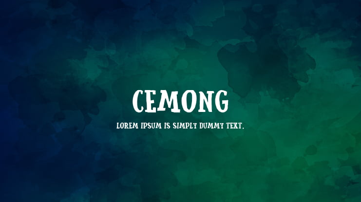 Cemong Font