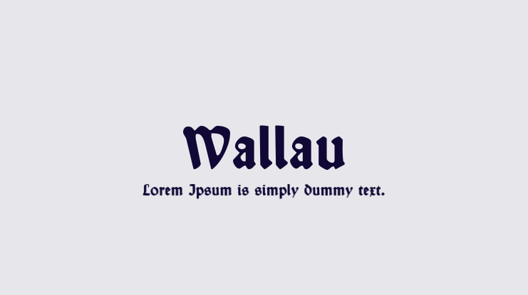 Wallau Font Family