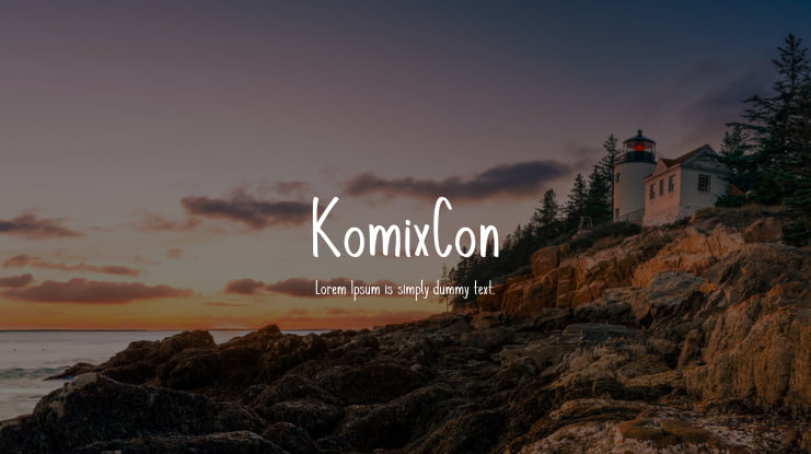 KomixCon Font Family