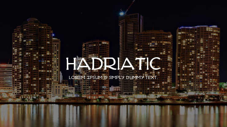 Hadriatic Font Family