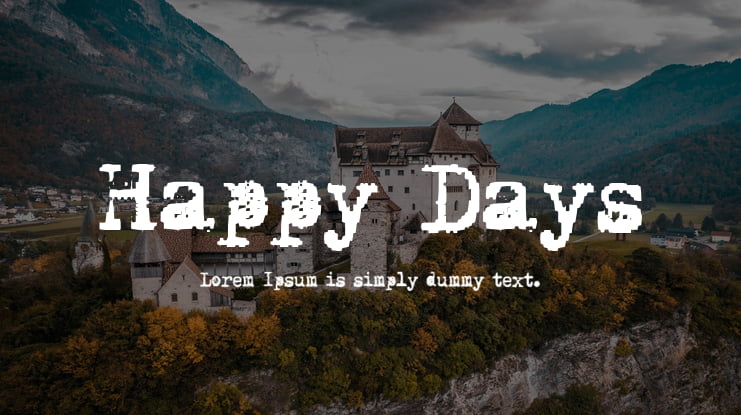 Happy Days Font
