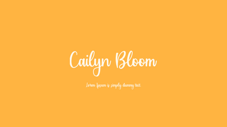 Cailyn Bloom Font