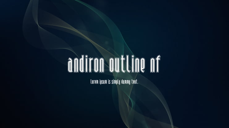 Andiron Outline NF Font