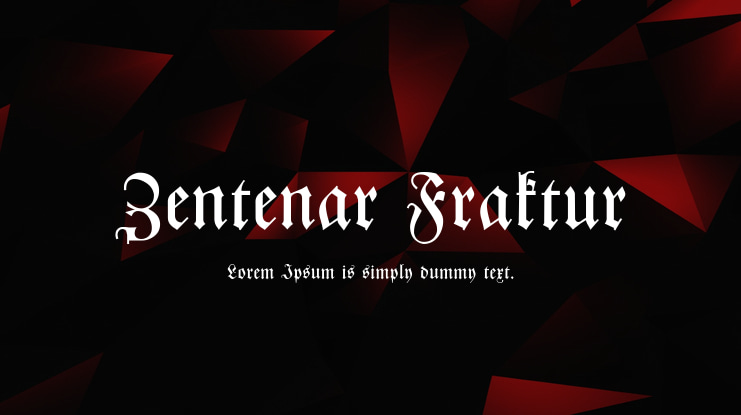 Zentenar Fraktur Font Family