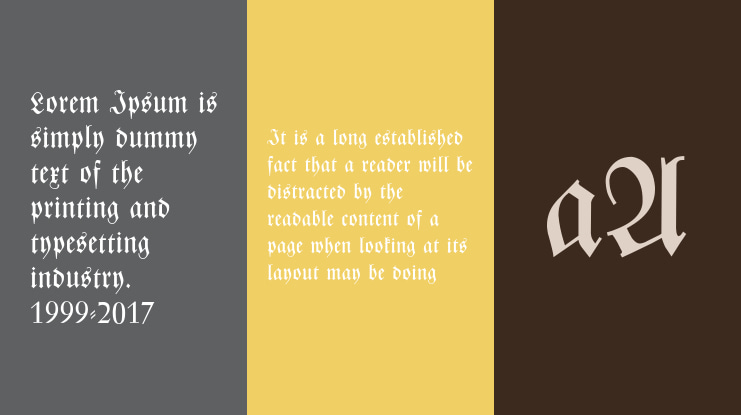 Zentenar Fraktur Font Family