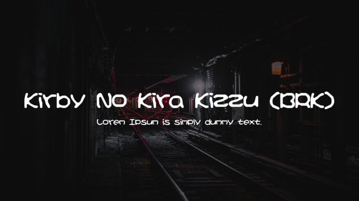 Kirby No Kira Kizzu (BRK) Font