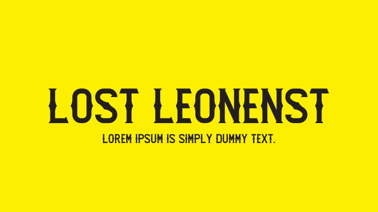 Lost Leonenst Font Family