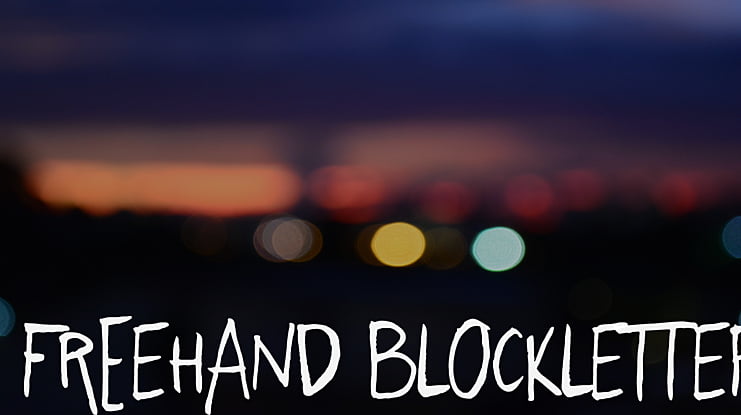 Freehand Blockletter Font Family