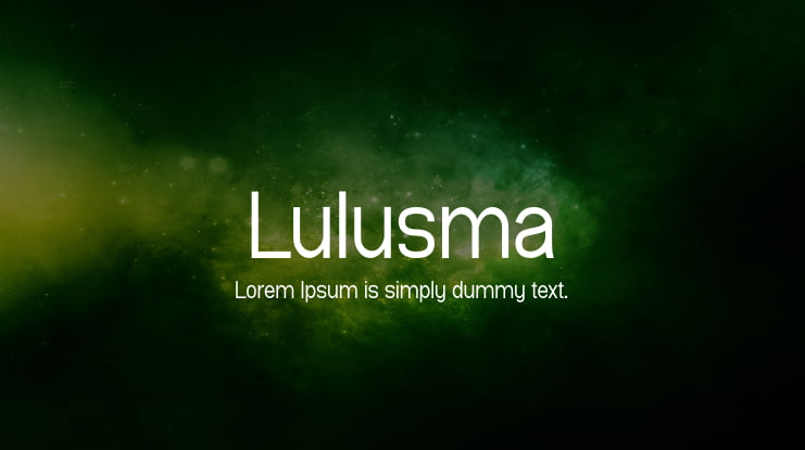Lulusma Font Family