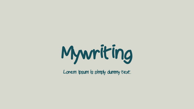 Mywriting Font