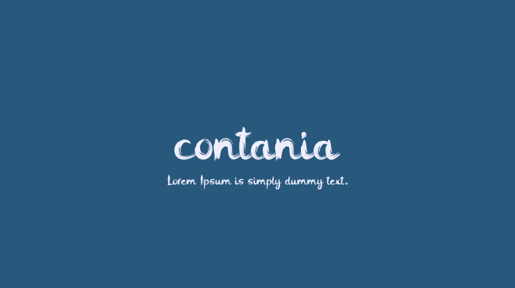 contania Font Family