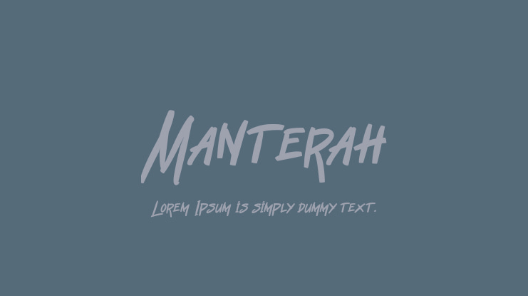 Manterah Font