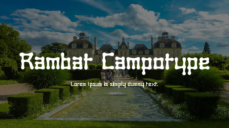 Rambat Campotype Font