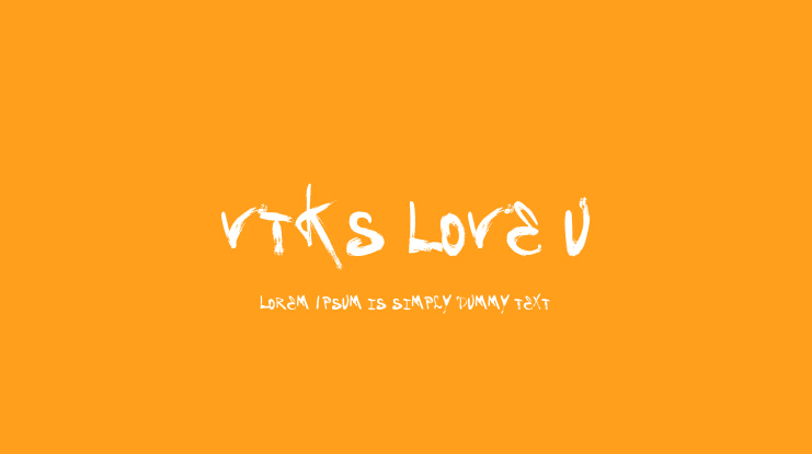 Vtks Love U Font