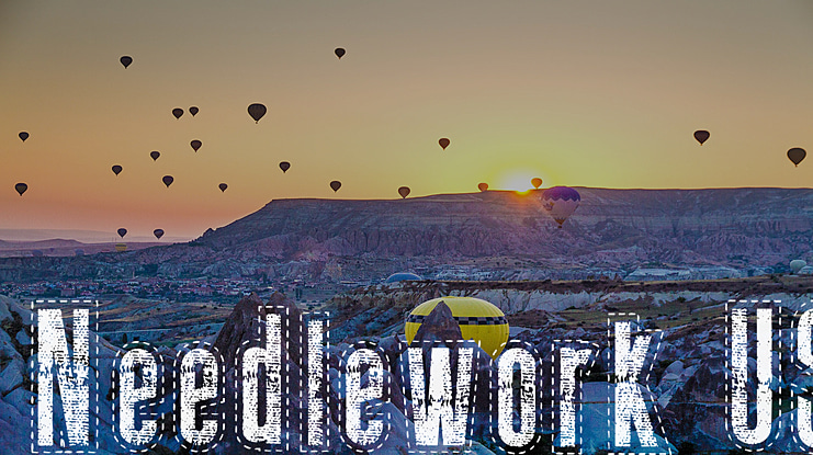 Needlework US Font