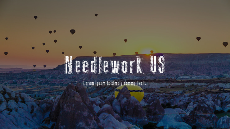 Needlework US Font