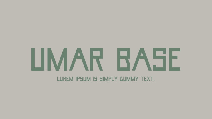 Umar Base Font Family