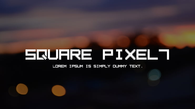Square Pixel7 Font