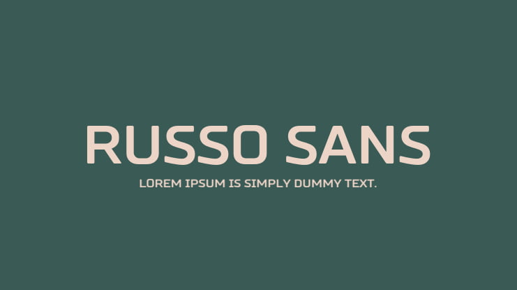 Russo Sans Font