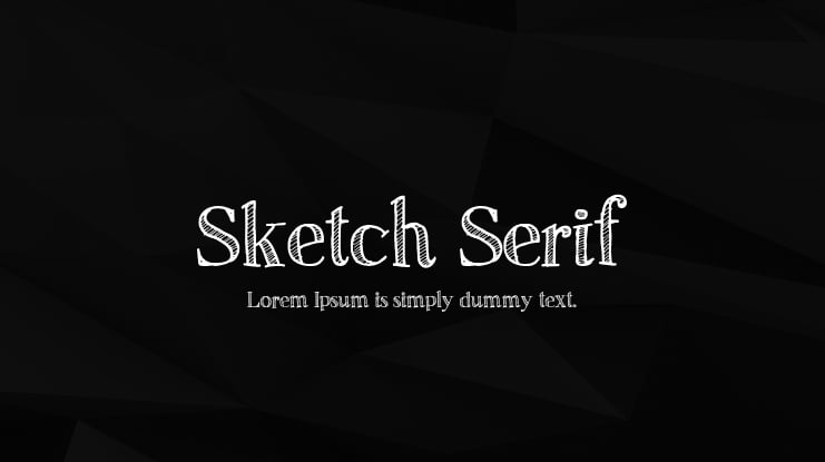 Sketch Serif Font