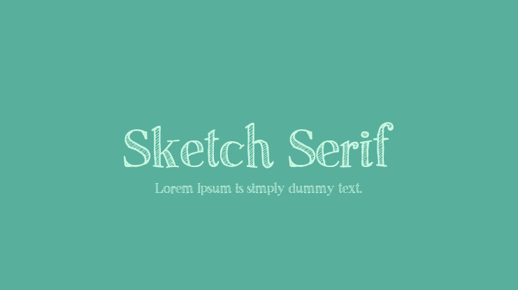Sketch Serif Font