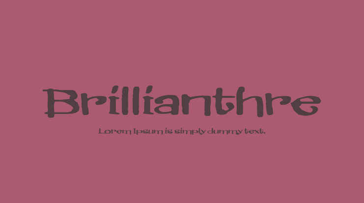 Brillianthre Font
