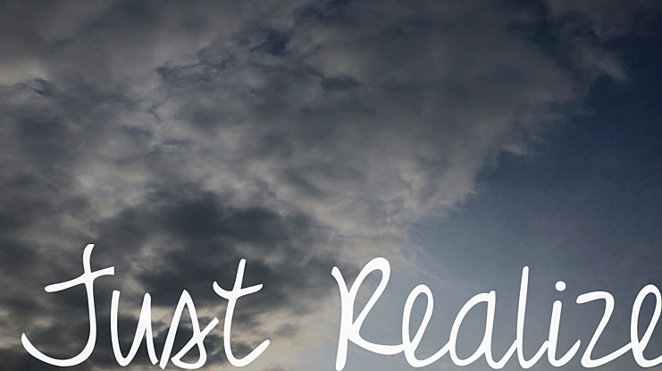 Just Realize Font Family