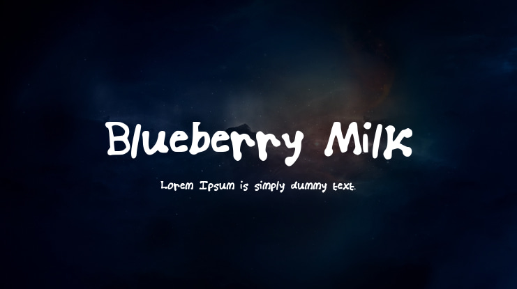 Blueberry_Milk Font