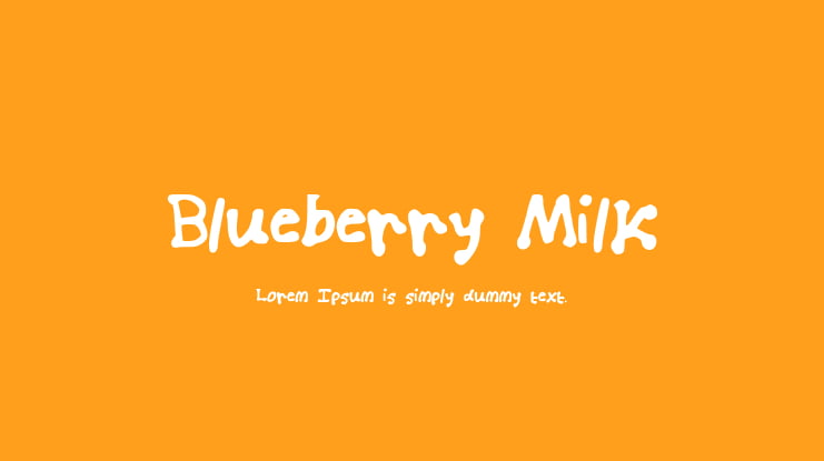 Blueberry_Milk Font