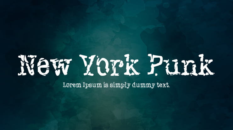 New York Punk Font