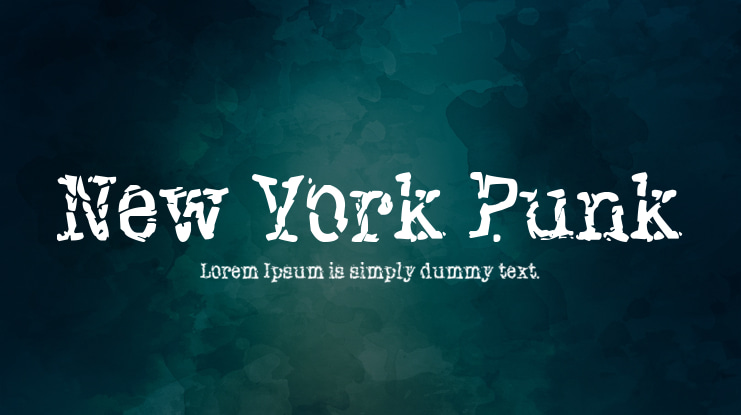 New York Punk Font