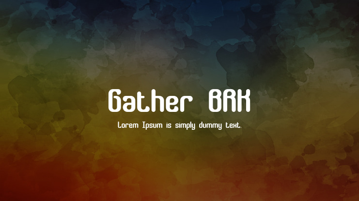 Gather BRK Font Family