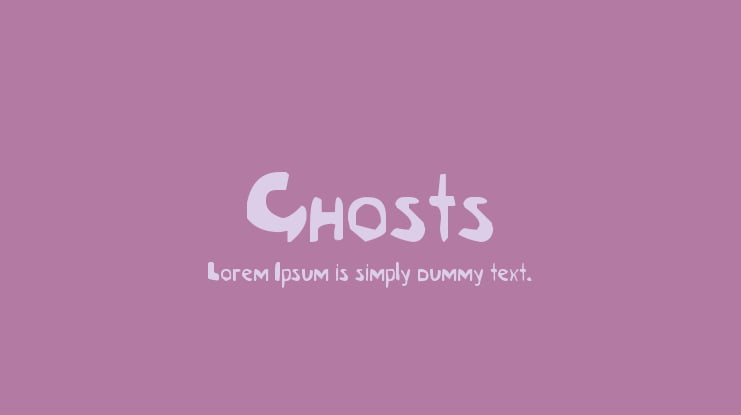 Ghosts Font