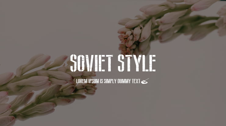 Soviet Style Font Family