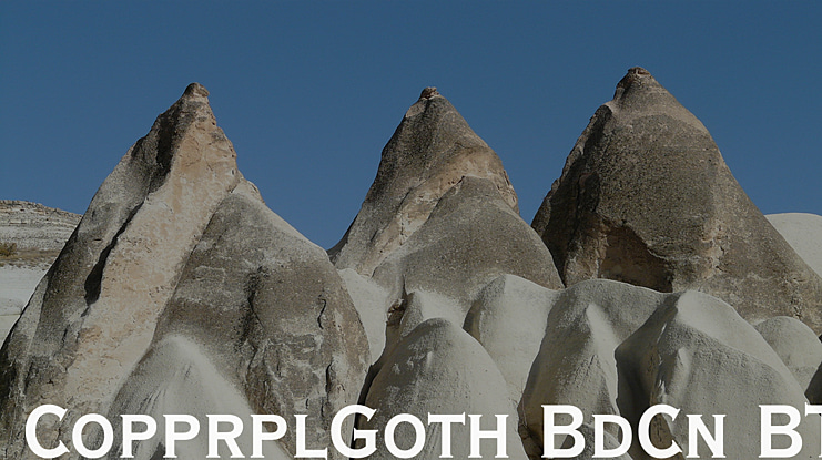 CopprplGoth BdCn BT Font Family